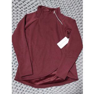 NWT Athleta Cozy Karma Asym Pullover in Decadent Chocolate M Tall